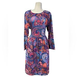 Nwt Hanna Nikole dress plus size 24 paisley dress very soft and great stretch.